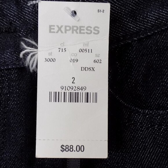 Express Jeans Regular Fit Low Rise Boot Cut Size 2 Sparkly Sequins Stella - Picture 5 of 10